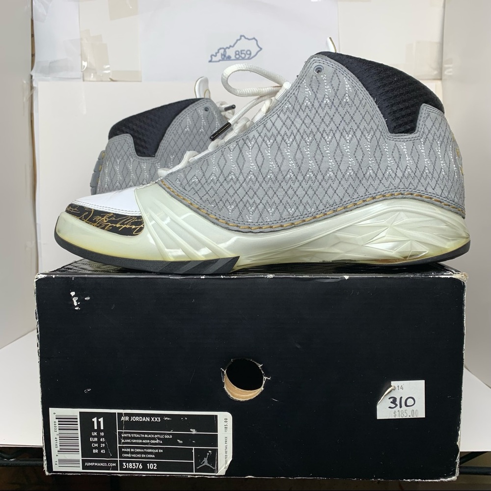 2008 Nike Air Jordan XXIII 23 Mens 11 Basketball Shoes 318376-102 Stealth Grey